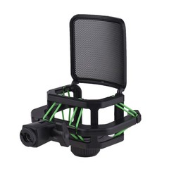 Plastic Microphone Shock Mount Anti-vibration Mic Holder Stand With Metal P SFOD