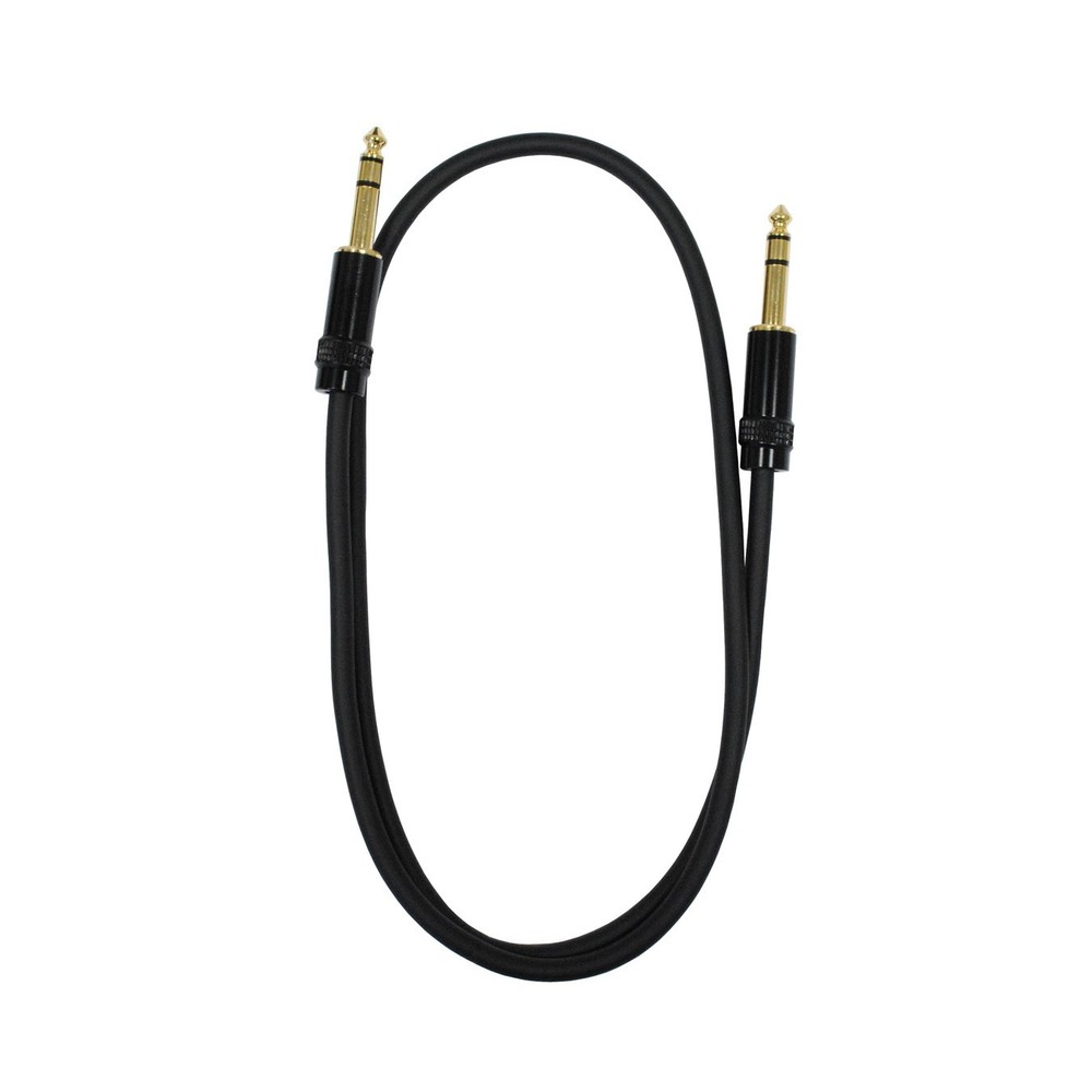 Audio2000’s E08103 3 Ft 1/4″ TRS to 1/4″ TRS Patch Cable