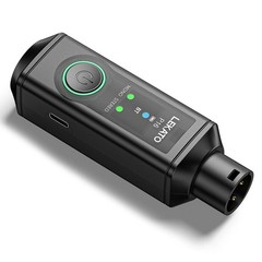 LEKATO 1PCS XLR Wireless Receiver Stereo System Adapter For Audio Mixer Speaker