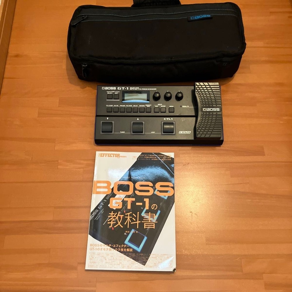BOSS GT-1 Multi-Effects Pedal Tested Working w/ Textbook & Case