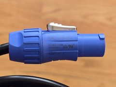 5ft 18AWG VW-1 Powercon to Male Edison Power Blue QCord Connector Cable 20A