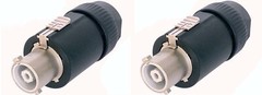 (2) Two Genuine NEUTRIK NAC3FC-HC PowerCON AC Power Connector 32 Amp Heavy Duty