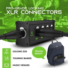 4-Channel XLR/DMX to RJ45 Ethernet Extender for Live Sound & Lighting