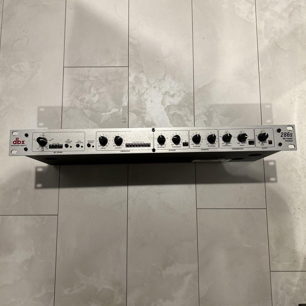 dbx 286S Microphone Preamp Channel Strip Processor Phantom Power AC100V 15W