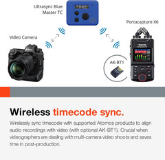 Portacapture X6 32-Bit Float Portable Audio Recorder, Field Recorder for Video,