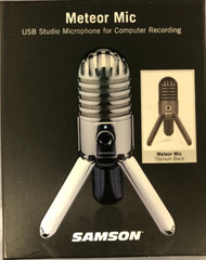 Samson Meteor Mic USB Studio Microphone Titanium Black Model SAMTR Brand NEW