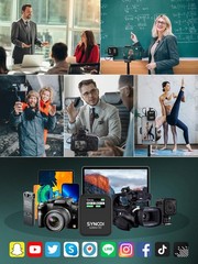 SYNCO Wireless Microphone System with Charging Case, G2A1 MEGA RX+TX 8GB Stor…