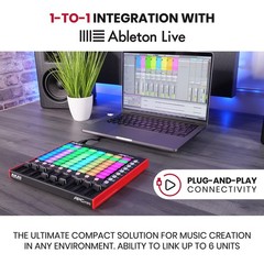 Akai Professional APC Mini MK2 – USB MIDI Pad Controller for Clip Black