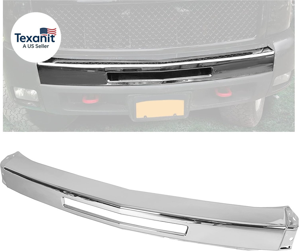 Impact Bar Compatible with 2007-2013 Chevy Silverado 1500 2500 3500 Pickup Front