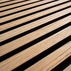 Harmony Almond Acoustic 0.80 In. X 9.5 In. X 120 In. Beige Wood Sound Absorbing