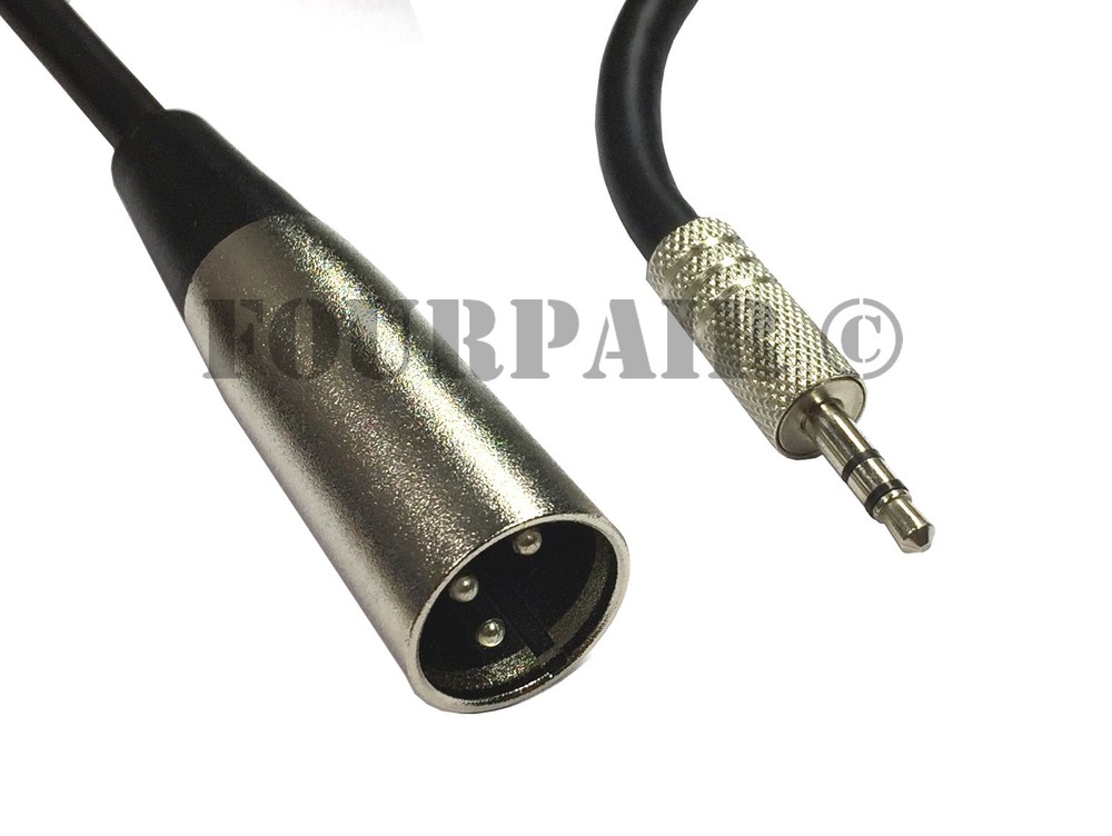 6ft XLR 3-Pin Male to 3.5mm 1/8″ Stereo Plug Shielded Microphone Mic Cable TRS