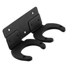 Minimalist Black Wall Mount for For wireless Mic Stand Blend with Any Decor