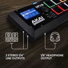Akai Professional Mpx8 Mobile Audio Midi Controller With 8 Pads Sample Player