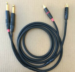1FT -25’FT Mogami 2534 Neutrik Gold Dual RCA to 2 – 1/4 balance Star Quad Cable
