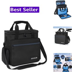 Padded Mixer Gig Bag DJ Controller Travel Shoulder Bag Case 13″X13″X5.5″Fit F…