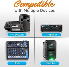 Microfonos Inalambricos para KARAOKE Microfonos Doble Frecuencia Sistema Profes
