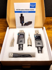 Bietrun WXM29 Wireless XLR Microphone System TX/RX Open Box Powers On