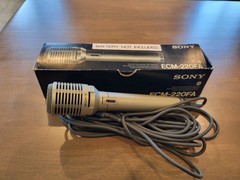 Sony ECM-220FA Electret Condenser Microphone With Original Box