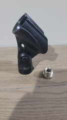 Shure A25D (Mic Clip) Replacement Mic Clip Holder with 5/8″ to 3/8″ Adapter