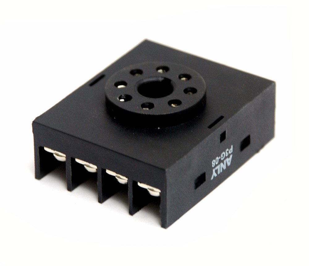 2pc ANLY Timer Relay Socket Terminal P3G-08 P3G08 8P Screw CE RoHS Taiwan