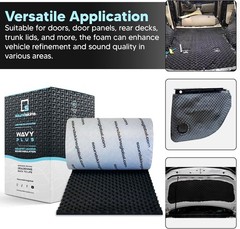Wavy Plus Thermal Acoustic Insulation Mat – 196.9” Sound Dampening Foam