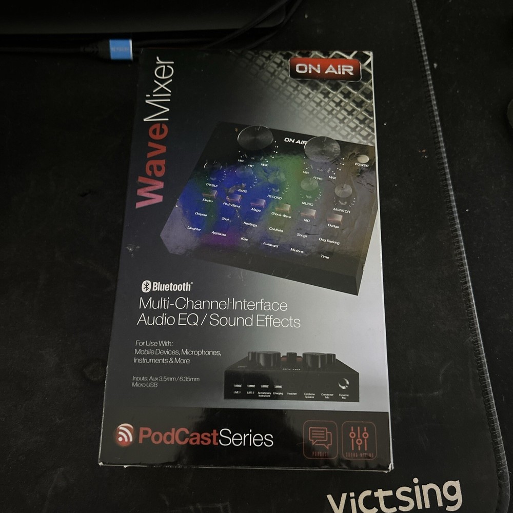 Tzumi Wave Mixer Bluetooth Multi-Channel Interface On Air Wave Mixer 7829BB New