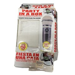 PARTY IN A BOX Karaoke System Compatible with DVD Players and Gaming Systems