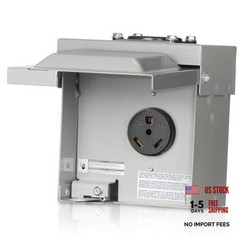30 Amp RV Power Outlet Box, 125V NEMA TT-30R RV Outlet, 30 Amp TT-30R