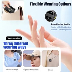 Portable Lavalier Microphone fits iPhone 16 15 14 13 & Android, USB C Mini Lapel