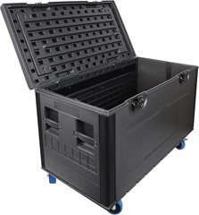 Utility Cable Trunk Road Case with Wheels, 44″ x 22″ x 24″ ATA Rolling Road Case
