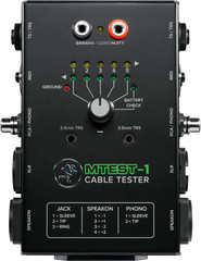 Cable Tester 5-Way Switch Battery Powered Connector Test Tool Black MTEST-1