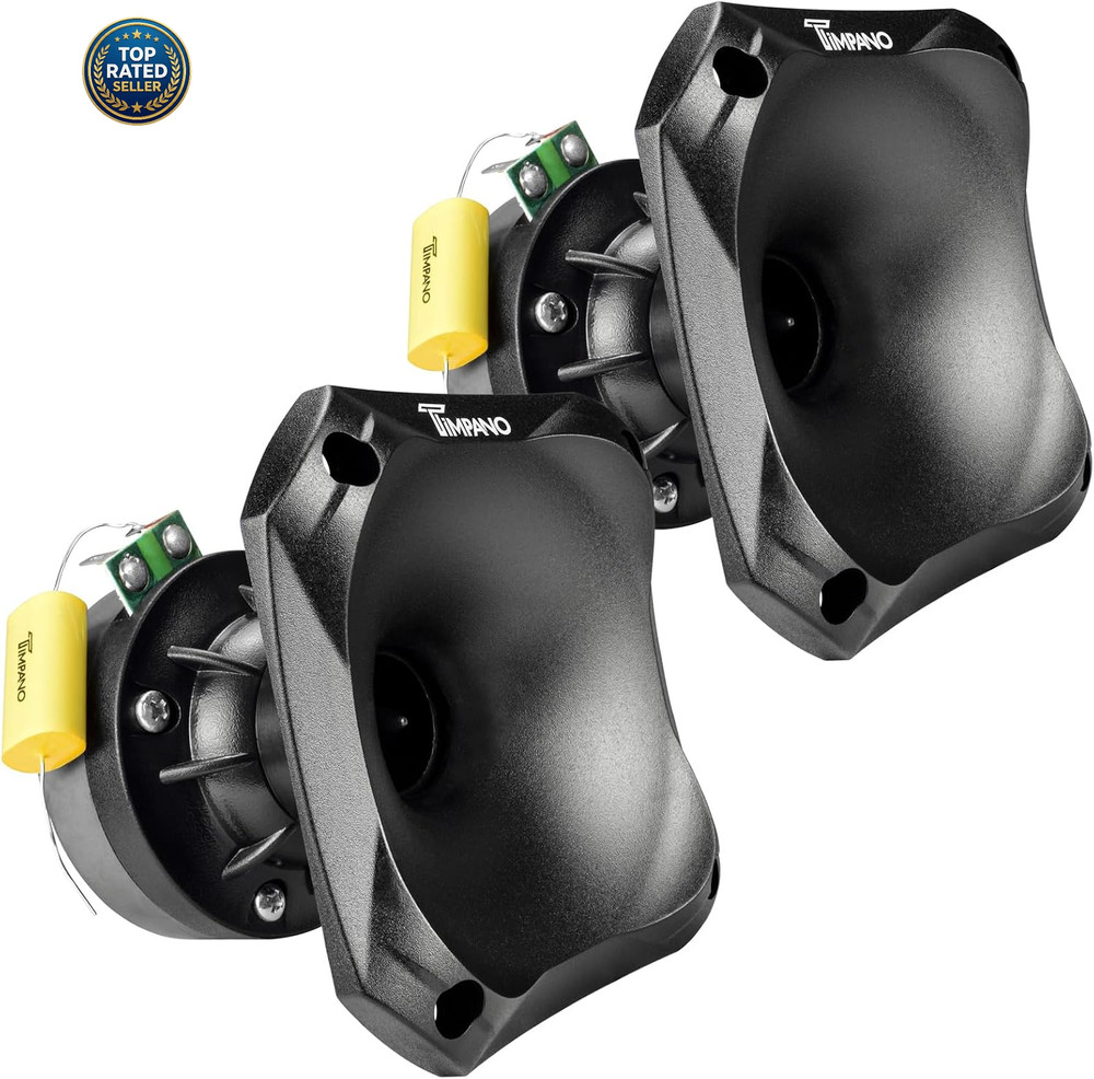 2X Slim Driver Horn Phenolic Driver Plastic Slim Horn 500 Watts Max Ideal