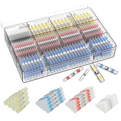 BXUYAOXMC 200 Pcs Solder Seal Wire Connectors, Heat Shrink Butt Connectors A