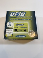 Midiman Midisport 2×2 USB MIDI Interface For Windows & Mac In Box