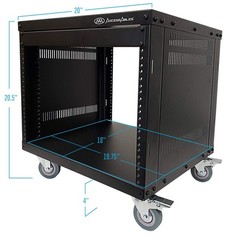 AxcessAbles 8U 19” Homelab Server Rack | 550-LB Capacity | Open Frame with Re…