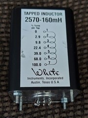 WHITE INSTRUMENTS 2570-160MH TAPPED INDUCTOR HIGH QUALITY POTTED MADE IN USA