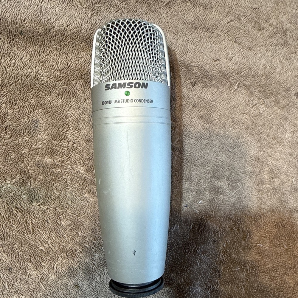 Samson C01U USB Studio Condenser Microphone – Silver