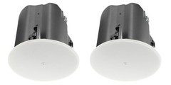(4) JBL Control 418C/T 8″ Commercial 70v Ceiling Speakers+Crown Amp 4 Restaurant
