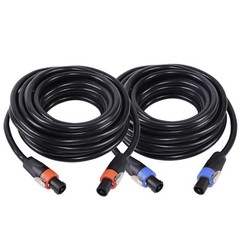 3 Feet True 4 Conductor Speakon Cables Twist Lock 4 Pole Speak-on Cable Neutrik