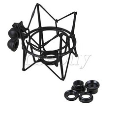 Black Metal Large Size Cylinder Spider ShockMount Holder for Newman U87