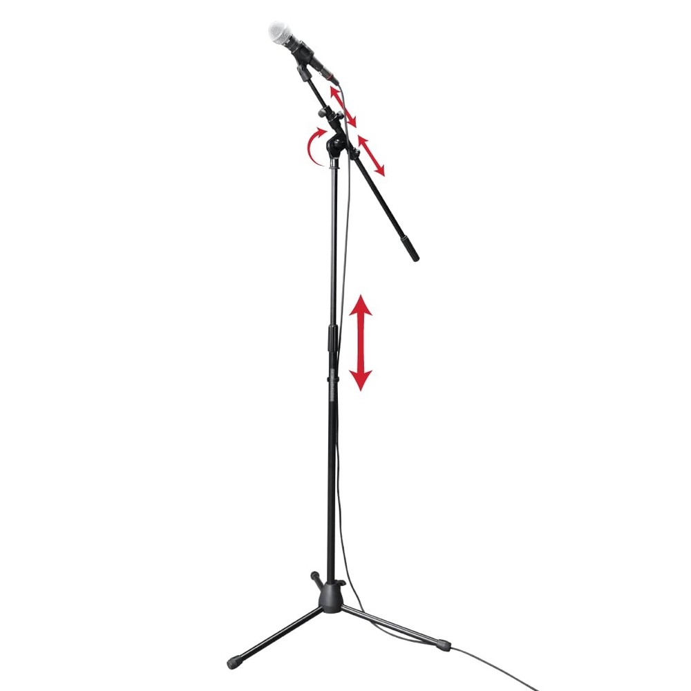 Rok-It Series Tripod Mic Stand Adjustable with 31.5″ to 61.5″ Height, Fully C…