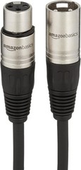 50ft XLR Microphone Cable – Male to Female, All-Copper, Flexible PVC – Black