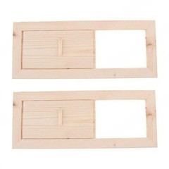 Natural Hemlock Wood Sauna Ventilation Slider for Enhanced Sauna Climate