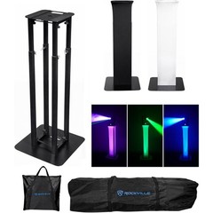(1) Rockville Black Adjustable Totem Speaker Stand For BOSE F1 Model 812