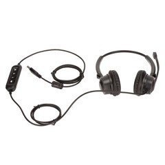 Telephone Headset Volume Adjustment Microphone Mute USB Binaural Customer