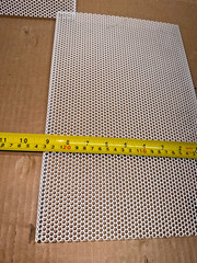 SET OF 3 WHITE RECTANGULAR SPEAKER GRILLS