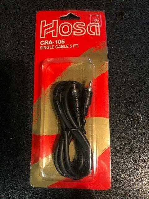 Hosa CRA-105 Unbalanced Interconnect RCA Cable – 5 foot