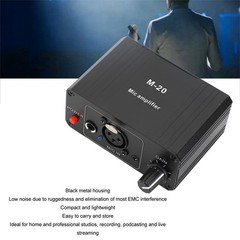 Microphone Preamp High Gain 48V Power XLR Output Mic Preamplifier For