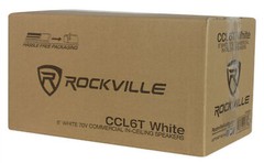 (4) Rockville CCL6T White 70V 6″ Commercial Ceiling Speakers 4 Restaurant/Office