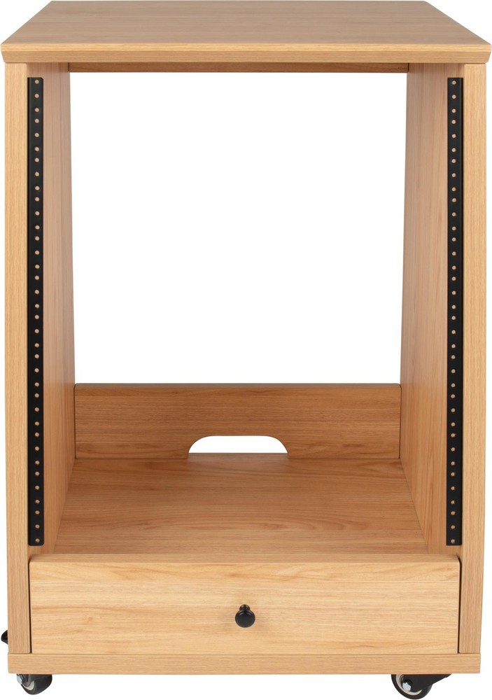 Gator Frameworks Elite Series Angled 12U Studio Rack – Natural Maple Matte